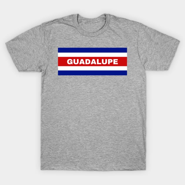 Guadalupe City in Costa Rican Flag Colors T-Shirt by aybe7elf